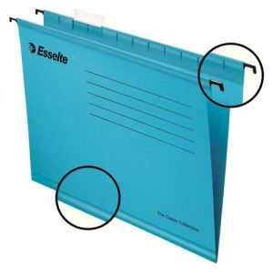 Esselte Classic A4 Suspension File Board 15mm V Base Blue (Pack 25) 90311
